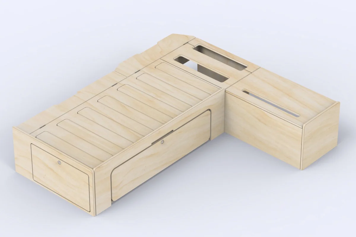 Lit peigne compact B4v2 Simple Vans