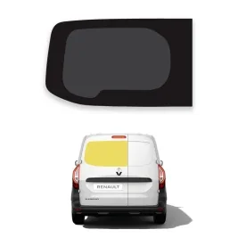 Vitrage arrière et emplacement sur un Renault Kangoo